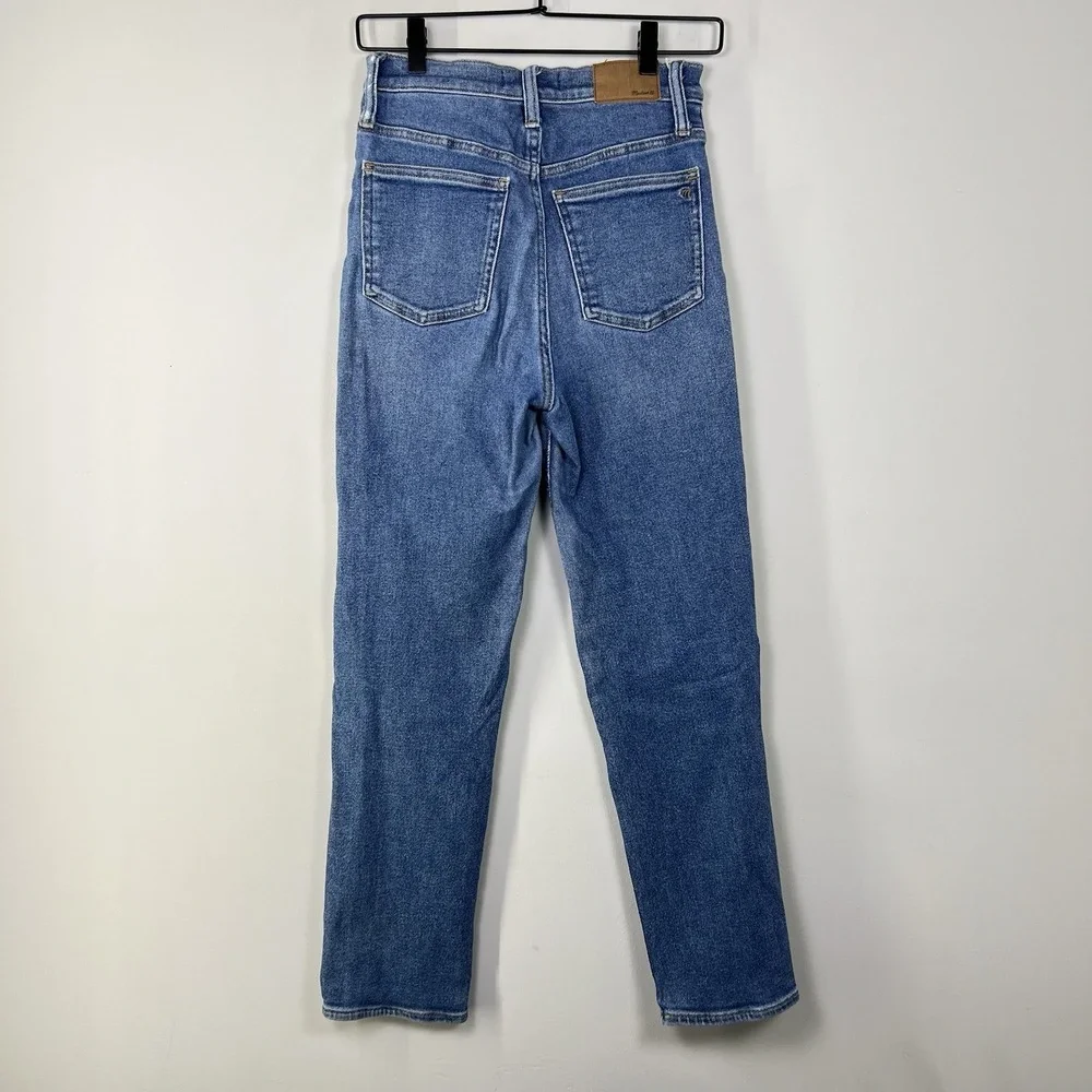 Madewell Perfect Vintage Jeans Womens‎ 25 High Rise Crop Straight Leg Denim
